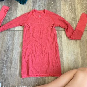 Lululemon Red/Pink Long Sleeve